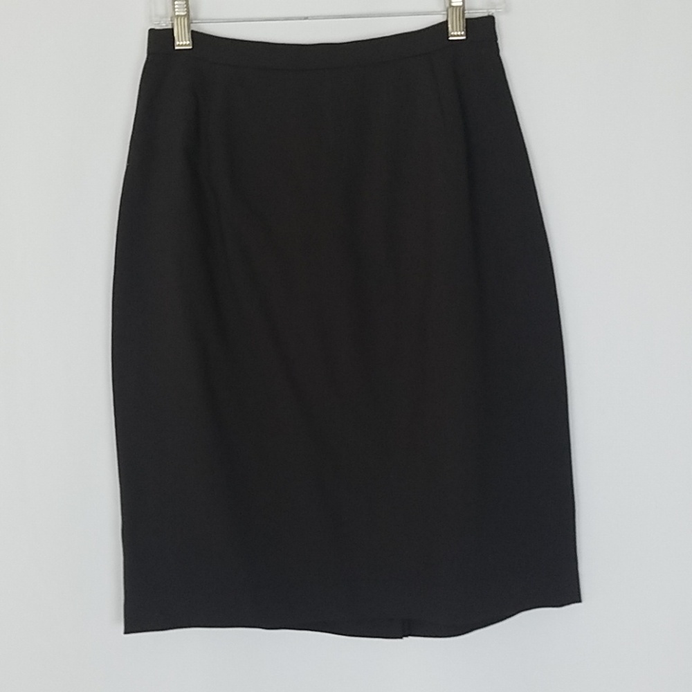 Oscar De La Renta women 8 brown wool pencil skirt